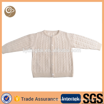 Cabo de malha macio atacado camisola de cashmere crianças